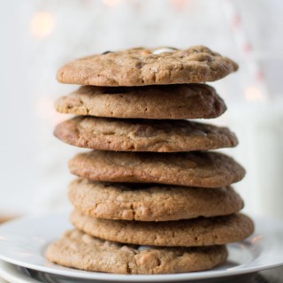 Kerstmis chocolate chip cookies